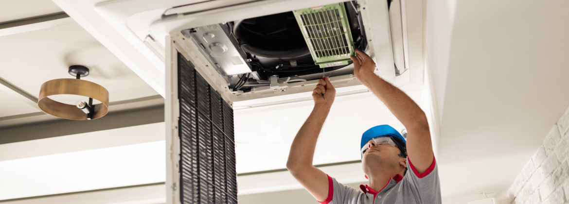 memasang ac cassete di rumah