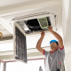 memasang ac cassete di rumah